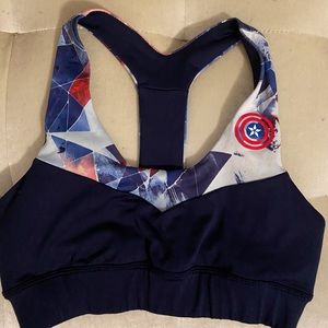 Marvel By her Universe ,Captain America Sport Bra.